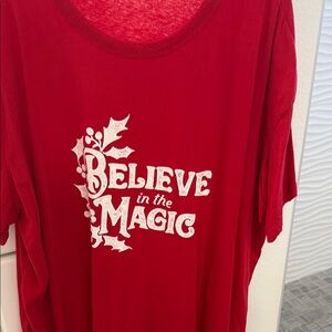 Red 'Believe in the Magic' T-Shirt womens plus